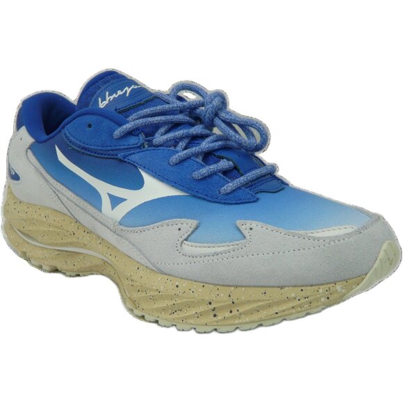 Mizuno Wave Rider Beta Hiroshi Nagai D1GA241001 Men\'s Blue White Sand Beige US 9 main image 5